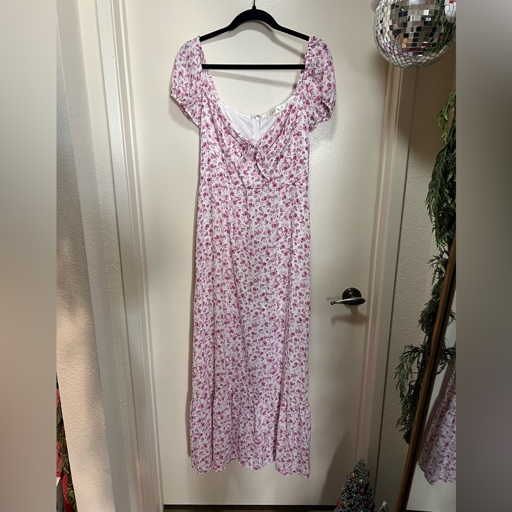 Floral off the shoulder dress
